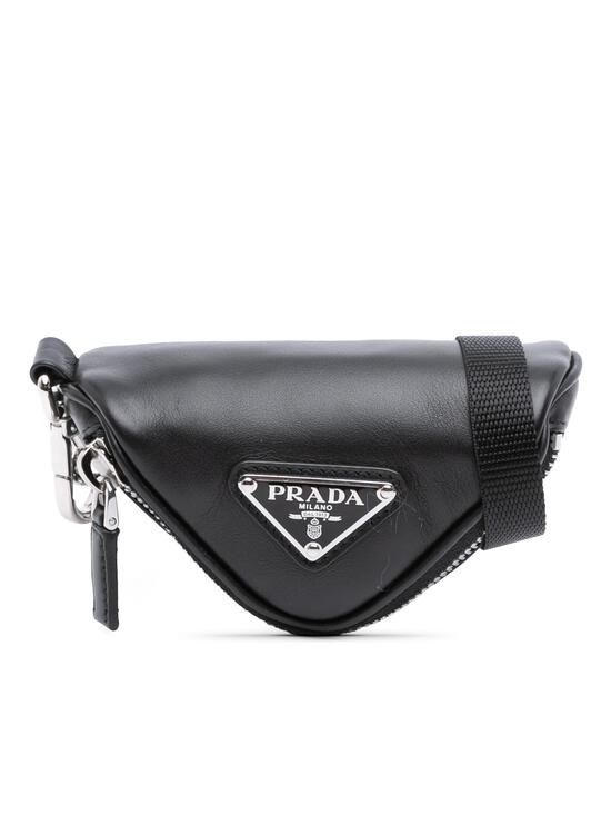 Prada Handbags - Prada Mini Soft Nappa Triangle Pouch #276725P55B